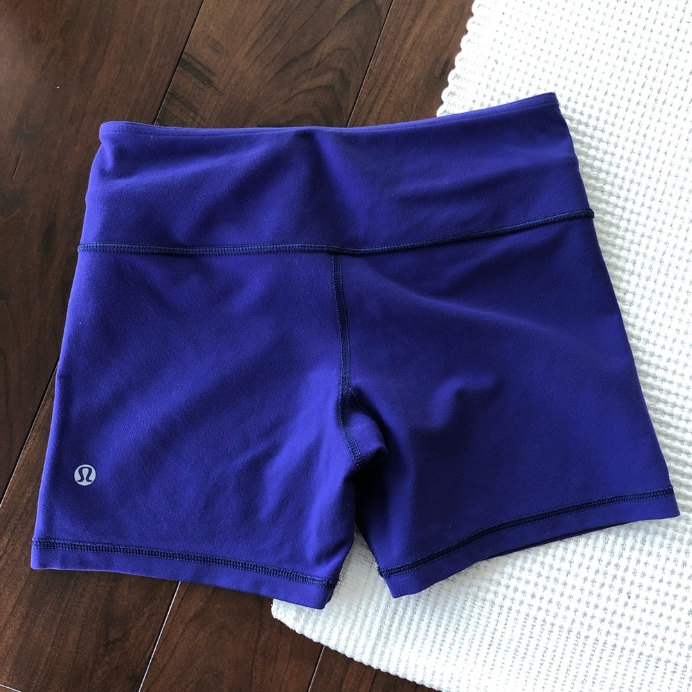 Lululemon Purple Reversible Boogie Shorts 4